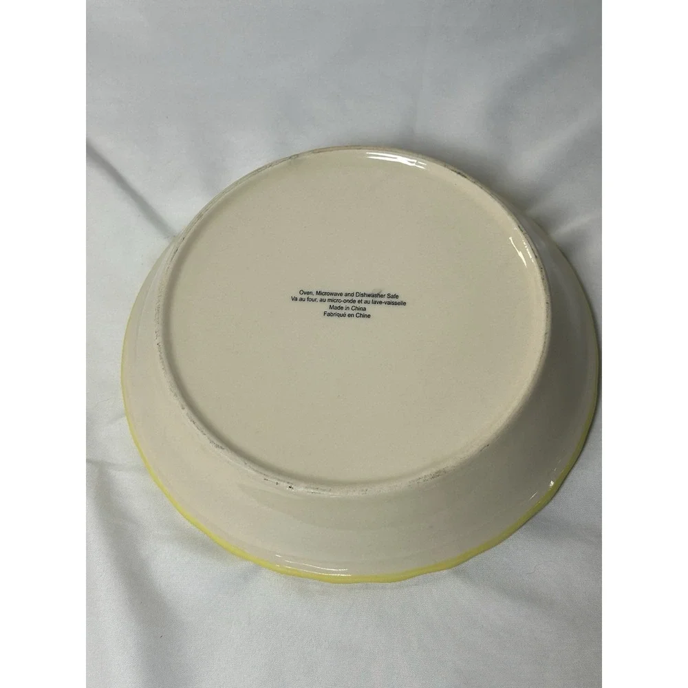 Lemon Meringue Vintage Recipe Ceramic Baking Pie Dish Cottage Core Collective